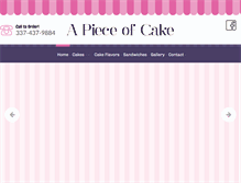 Tablet Screenshot of apieceofcake-lc.com